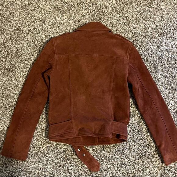 ALLSAINTS Balfern Suede Biker Jacket - Picture 13 of 15
